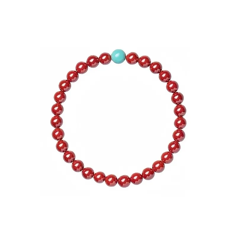Bailiang Reconstructed Cinnabar Jade Bracelets Women's-3