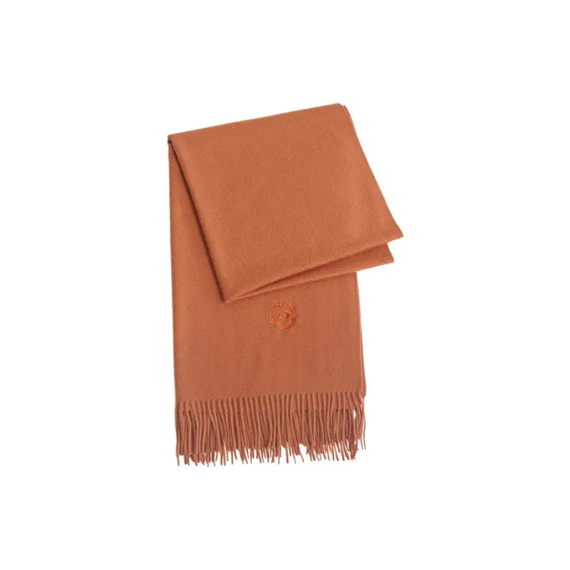 LOST PATTERN Cashmere Knit Scarves Women's Heather Gray-3
