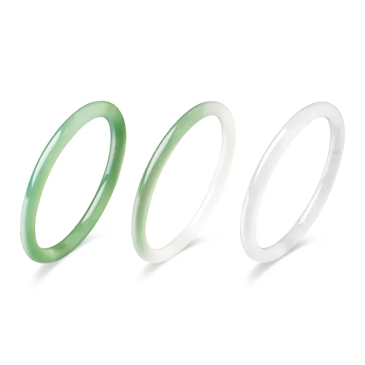 ZXIN JEWELRY Chalcedony Jade Bangles Women's-1