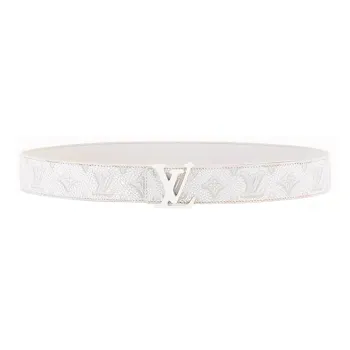 LOUIS VUITTON LV Logo Smooth Buckle Men's Width: 4cm