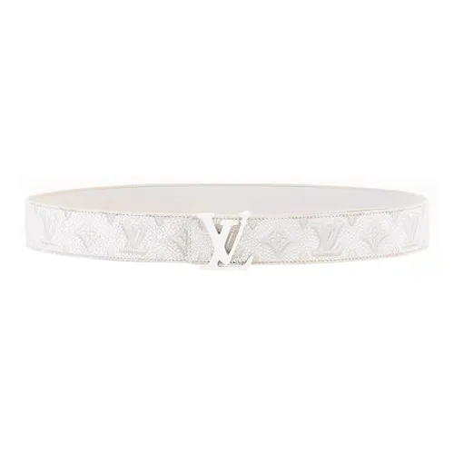 LOUIS VUITTON Leather Belts Men White