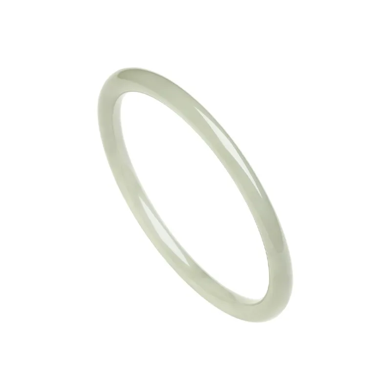 ZHOU LIU FU Bangles White Jade Women's-2