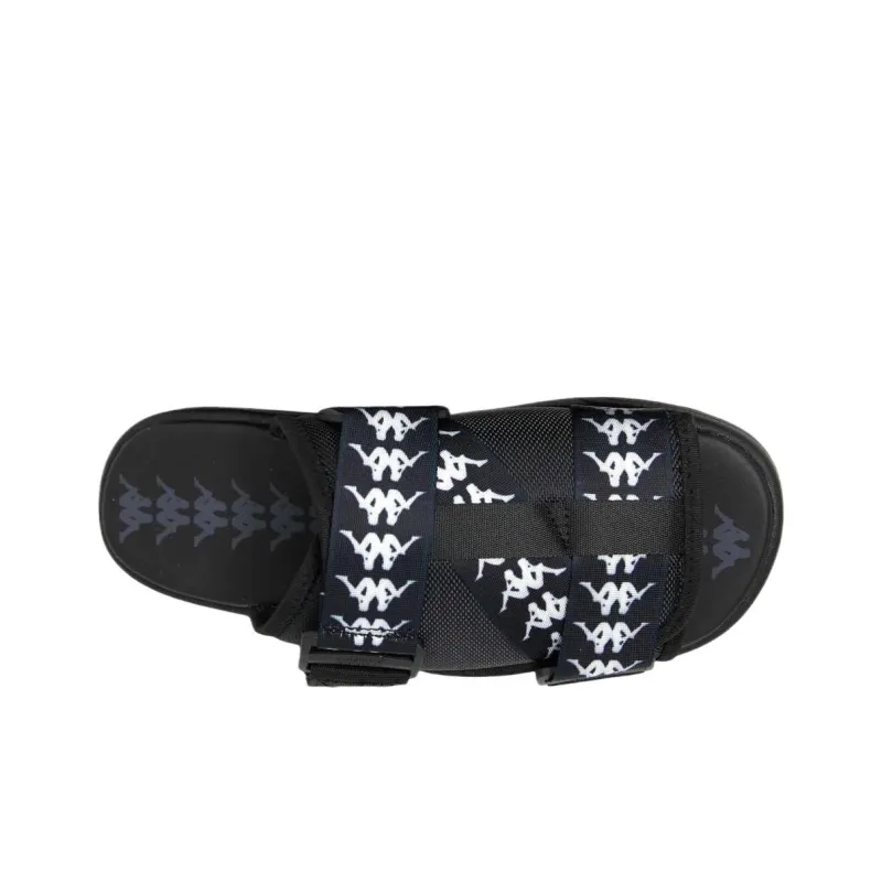 Kappa Strap Sandals Low Heel < 3cm Unisex Black-4