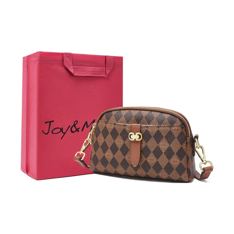 Joy&Mario PVC Elegant Practical Lightweight Commute Regular Women's Khaki/Caramel Coffee-2
