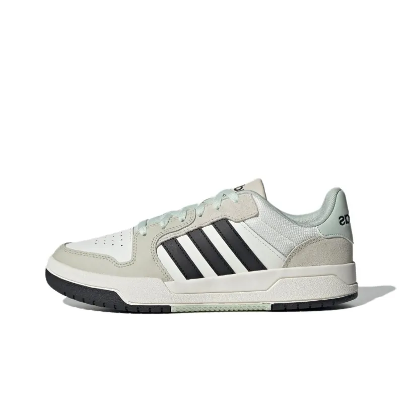 Adidas Neo Entrap Slip Resistant Low Top Skateboard Shoes Unisex White Black Brown-0