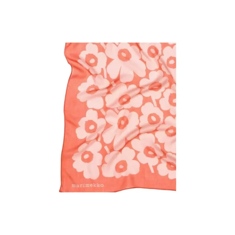 Marimekko Lyocell Silk Scarves Unisex Pink-2