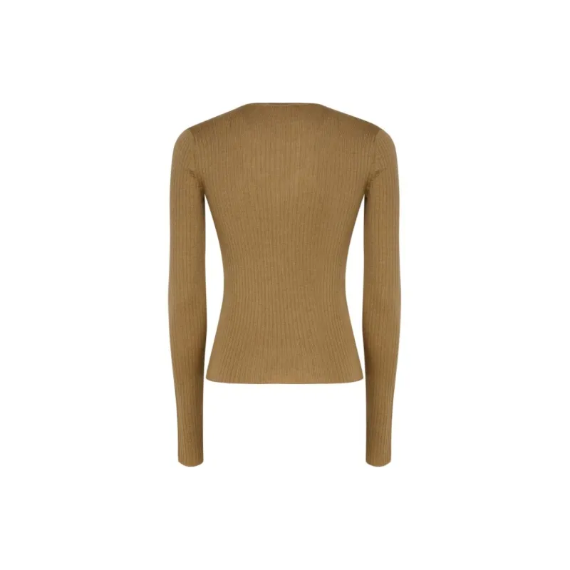 MaxMara V Neck Long Sleeved Top-1