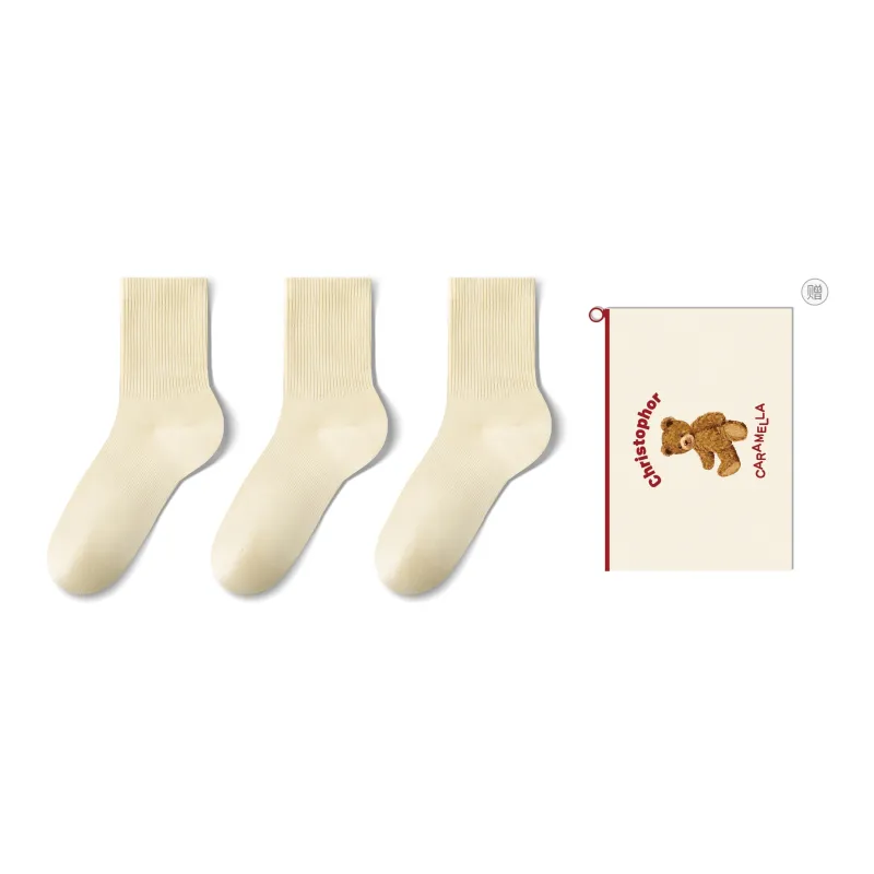 Caramella Mid Calf Socks Women's 3 Pack Gift Box Set-9