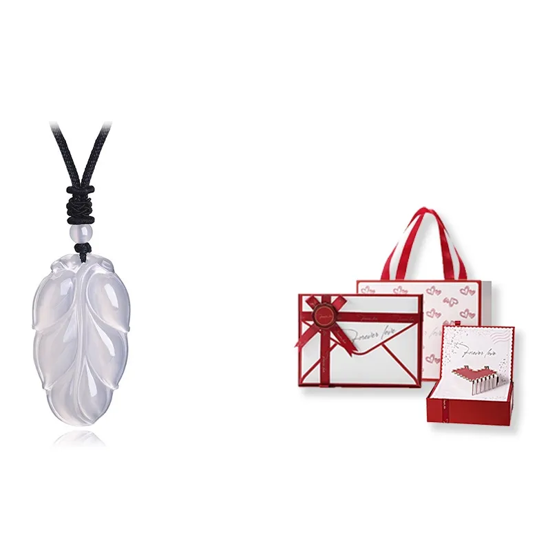 FUSSEM Chalcedony Necklaces Unisex-5
