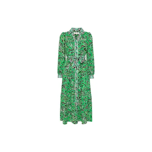 DVF Diane Von Furstenberg Long-Sleeved Dresses Women's Feather Green