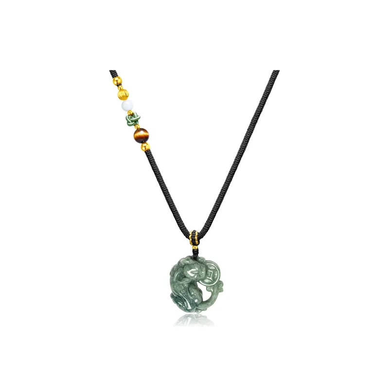 Far Mountain Joe Bean Type Jadeite Pendants Unisex-6