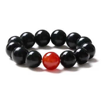 MARY WINDSOR Hetian Jade Bracelets Men's Green Jade