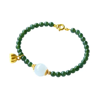 GOLDFISH ALLEY Hetian Jade Bracelets Jasper Women's