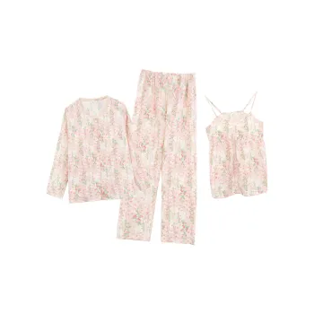CAIHENGTONG Pajama Set Women's Monet Garden