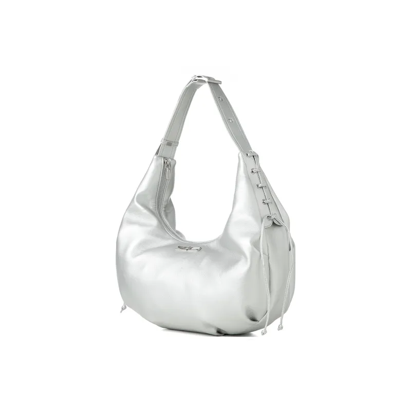 SQUARE Line Cow Leather Shoulder Bag Regular Women's Multicolor-8