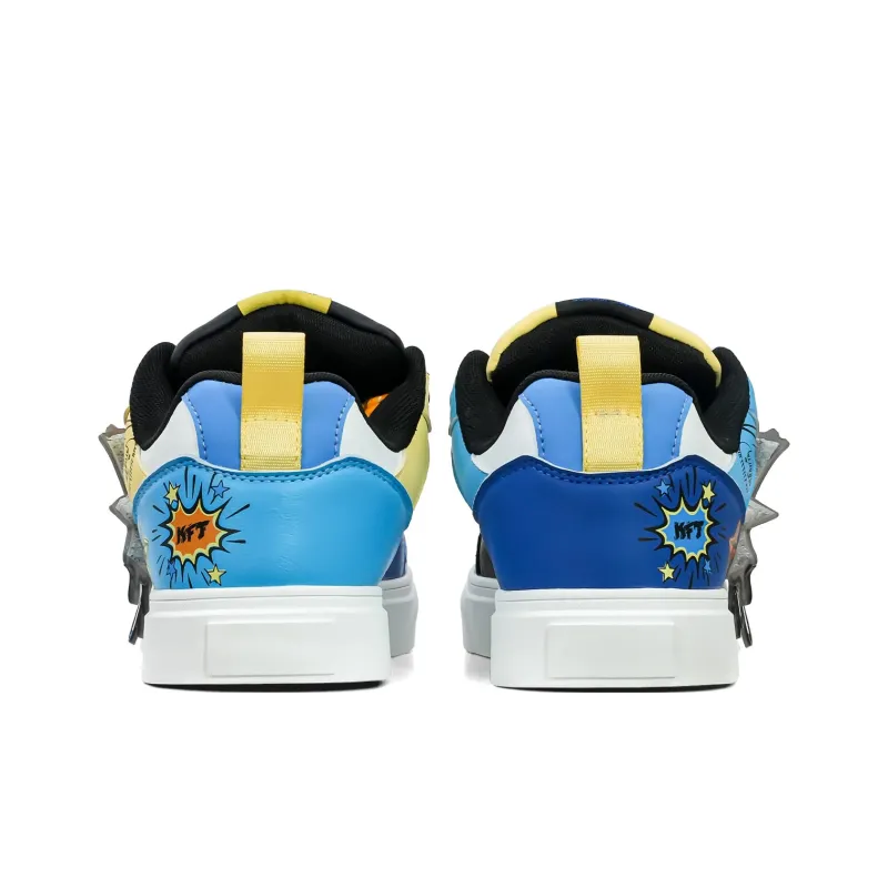 KFT Slip Resistant Cushioning Height Increasing Low Top Skateboard Shoes Unisex-10