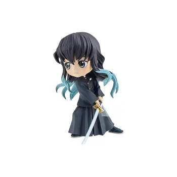 BANPRESTO Qposket Collection, Demon Slayer  Kimetsu No Yaiba Muichiro Tokito II Chibi Figures Black/Green