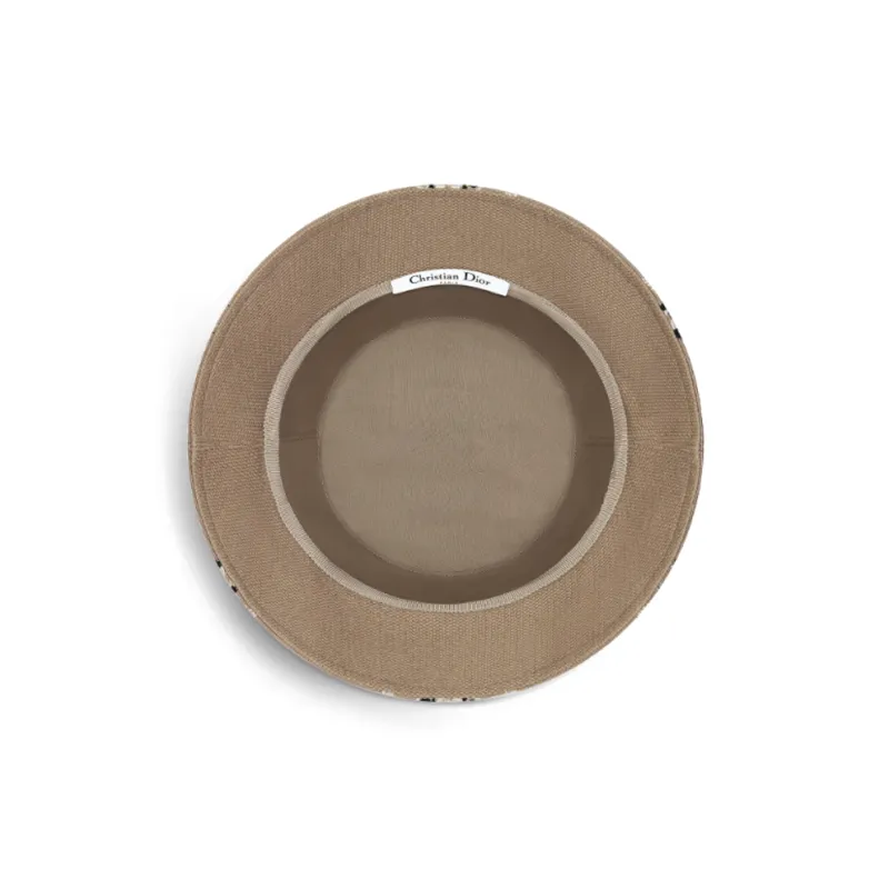 DIOR Cotton Polypropylene Bucket Hats Women's Brown-3
