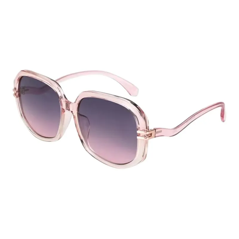 JINS TR/Memory Plastic Square Sunglasses Women's Pink-0