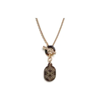 HERMES Gold Plated Necklaces Women's