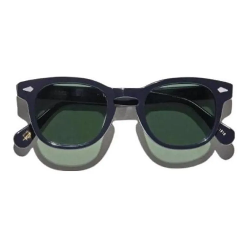 MOSCOT Acetate Irregular Shape Sunglasses Men's Black-1