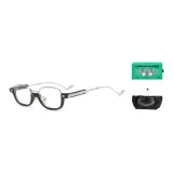 MK352YJ-005 Black Frame with Silver Circle White Lens (Gift Box Set)