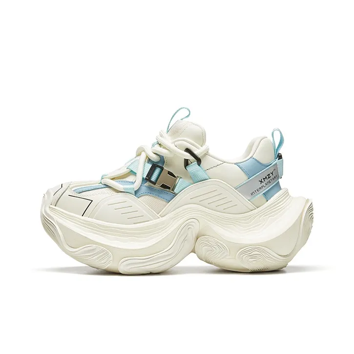 XMZY Dune Series Sandalwood Height Increasing Wear-Resistant Low-Top Chunky Sneakers Unisex-22