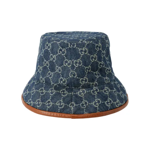 GUCCI GG Canvas Bucket Hat Blue/Brown