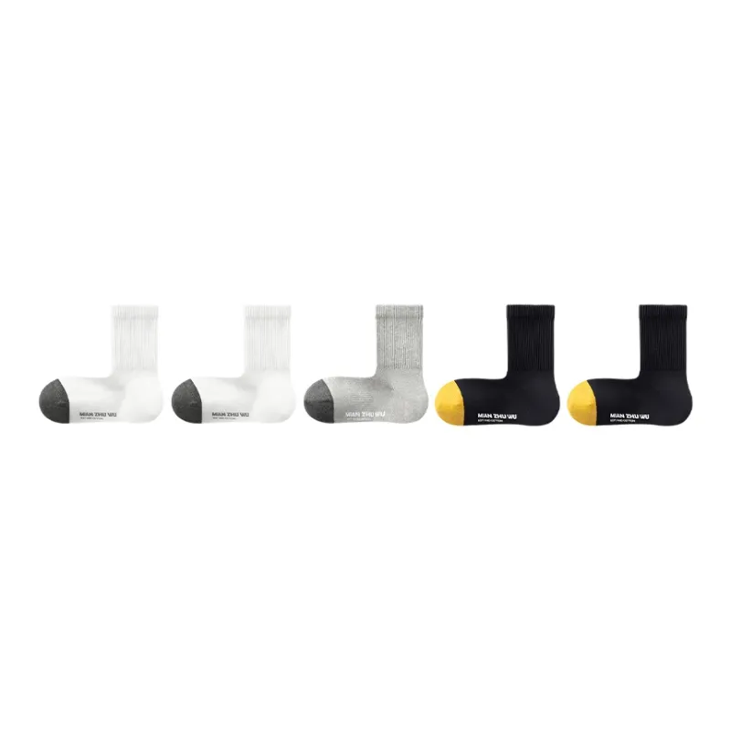 B&C.Room FW23 Mid Calf Socks Men's 5 Pack-11