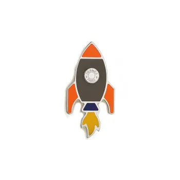 HERMES Space H Brooches Men's Silver