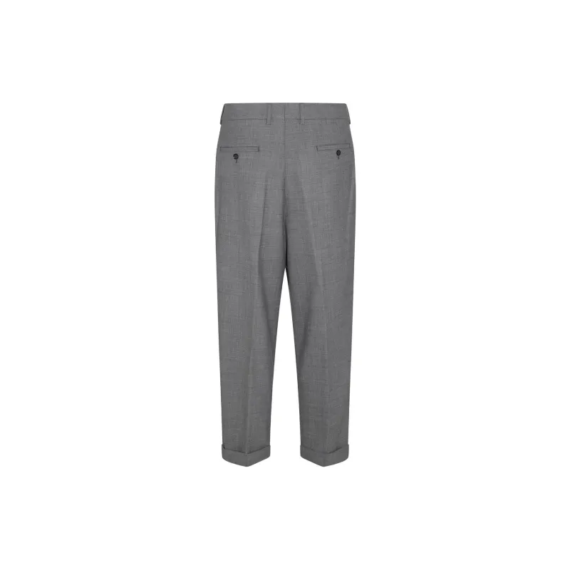 AMIPARIS Paris Pressed Crease Cropped Trousers-1