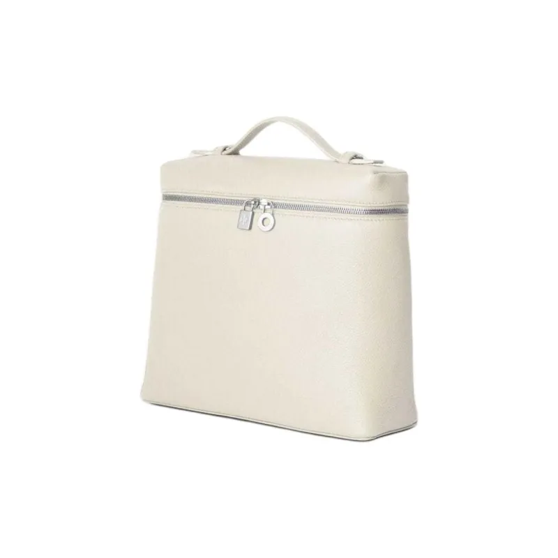 Loro Piana Leather Backpack Women's White-1