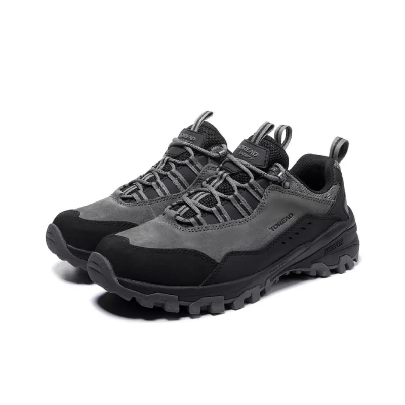 TOREAD Anti Slip Wear Resistant Low Top Trekking Shoes Women's Gray Black-2