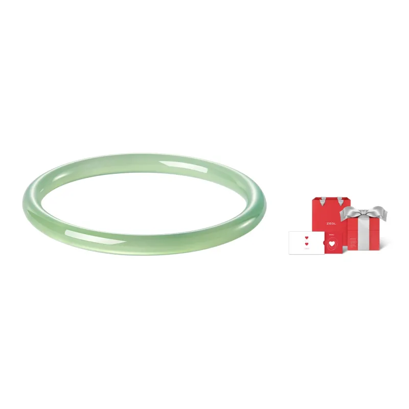 ZEGL Chalcedony Bangles Women's Purple Green White-19