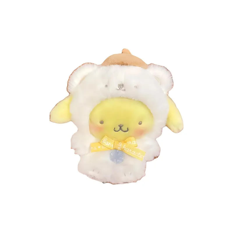 Sanrio First Snow Bear Collection Kuromi Pompompurin Dolls Plush Pendant 15.5cm High-1