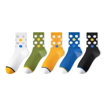 SALOATO Mid-Calf Socks Men's 5 Pack
