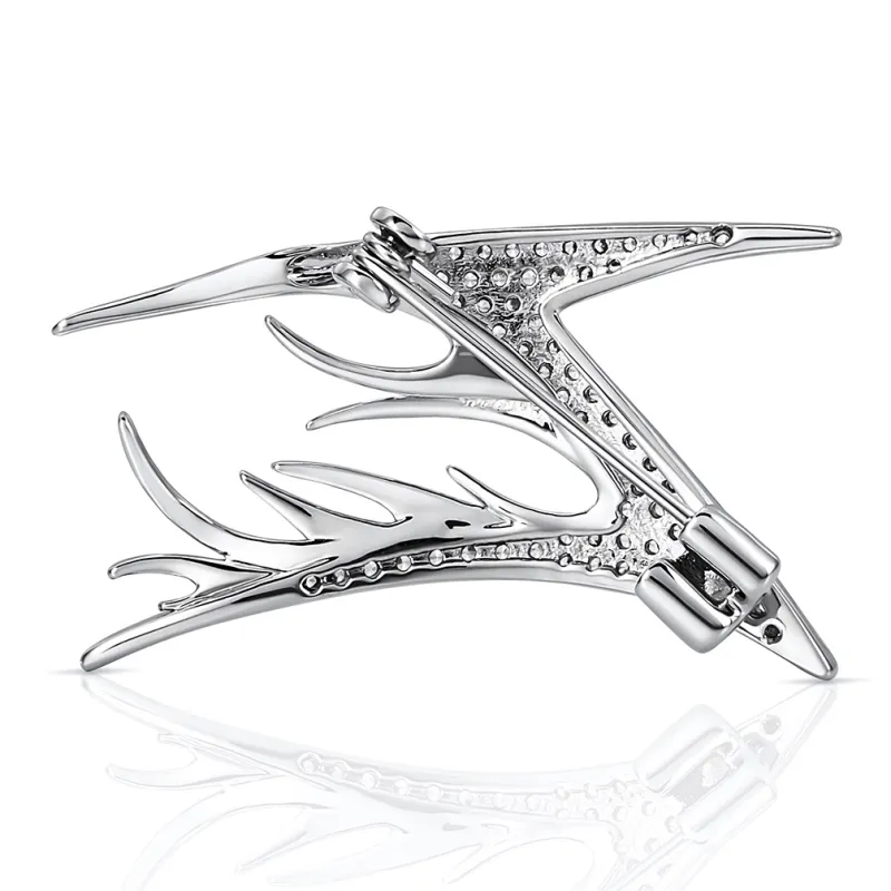 Zeroline Titanium Steel Brooches Unisex-1