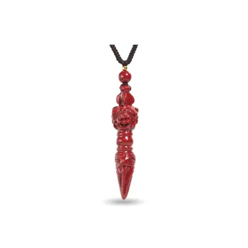 Sweet Kisses Reconstructed Cinnabar Necklaces Unisex