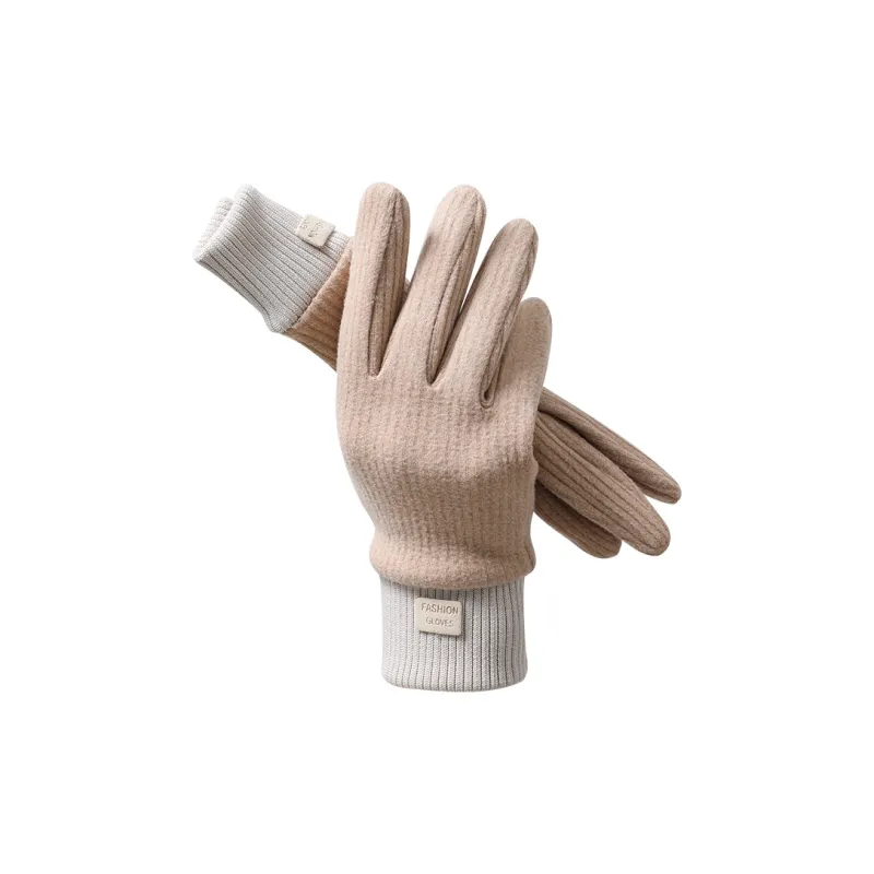 Shizhu Knitted Fabric Knit Gloves Women's-9