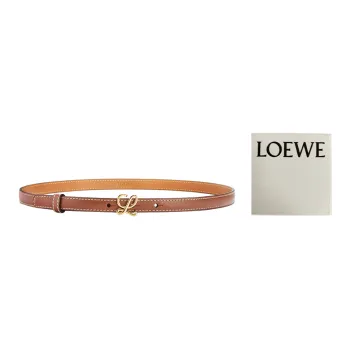 LOEWE Leather Belts Women's Tan Box