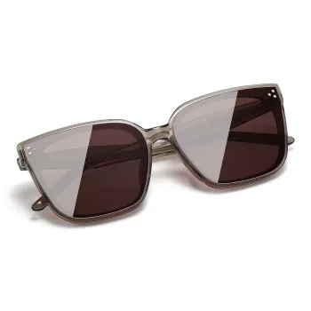PULAIS Plate Alloy Frame Square Sunglasses Unisex