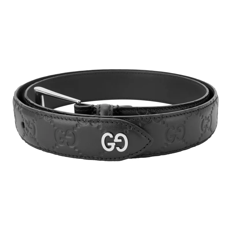 GUCCI Signature Belt With Gg Detail 1 Width-1