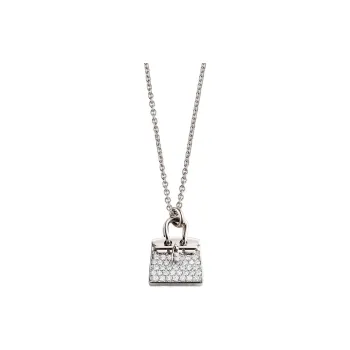 HERMES K White Gold Necklaces Unisex