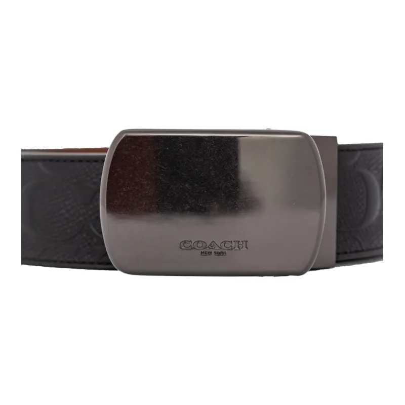 COACH Plaque Buckle Cut To Size Reversible Belt-3