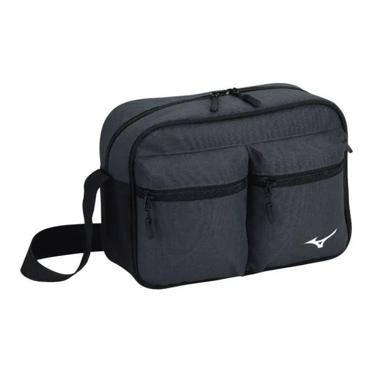 Mizuno Polyester Crossbody Bag Regular Unisex Iron Gray-0