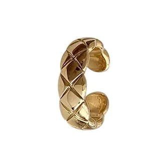 ONEKISS Gold Plated Copper Clip On Earrings Women's-0