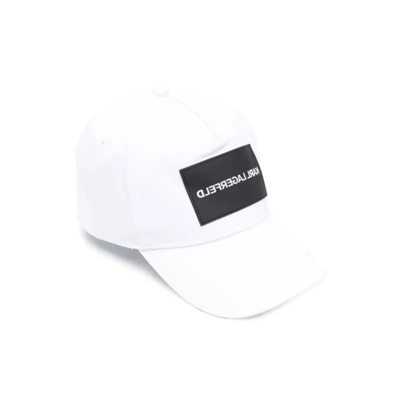 KARL LAGERFELD / Karl Lagerfeld Jeans Logo-appliqué Cotton Baseball Cap-1