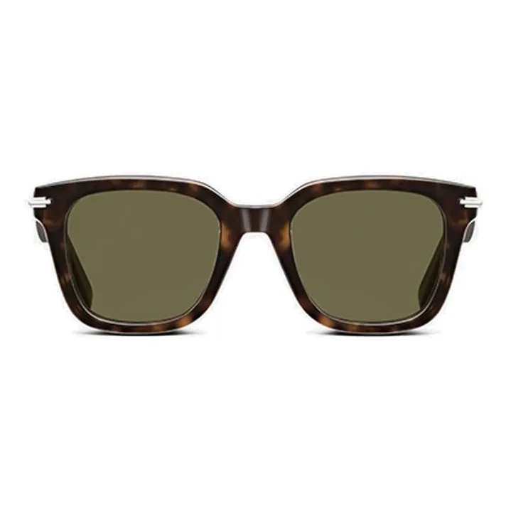 DIOR Acetate Square Sunglasses Men's Tortoiseshell-1