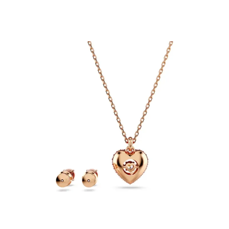 Swarovski Hyperbola Synthetic Cubic Zirconia, Faux Crystal, Rose Gold Tone Plated Necklaces Women's Rose Gold-3