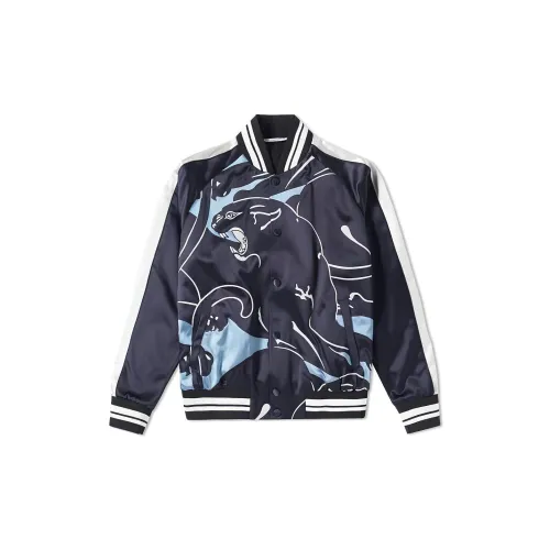 Valentino Denim Jackets Men Dark Blue